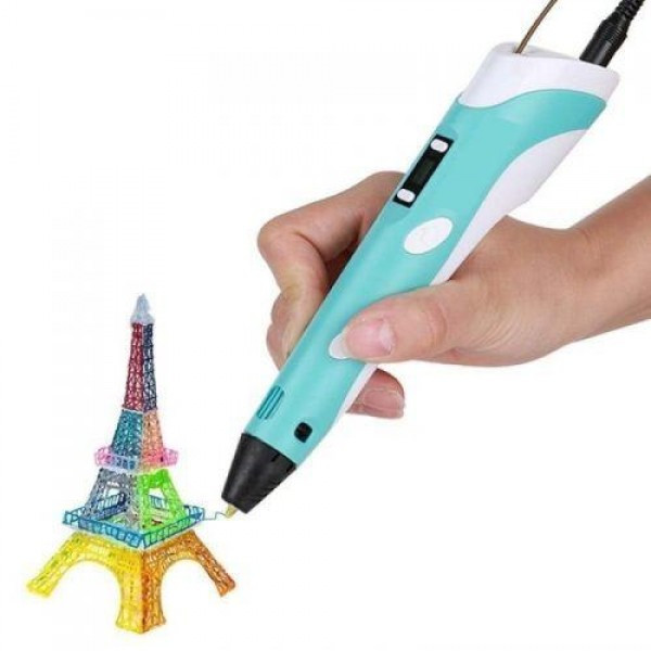 

3D ручка c LCD дисплеем и эко пластиком для 3D Pen для рисования 2 Blue
