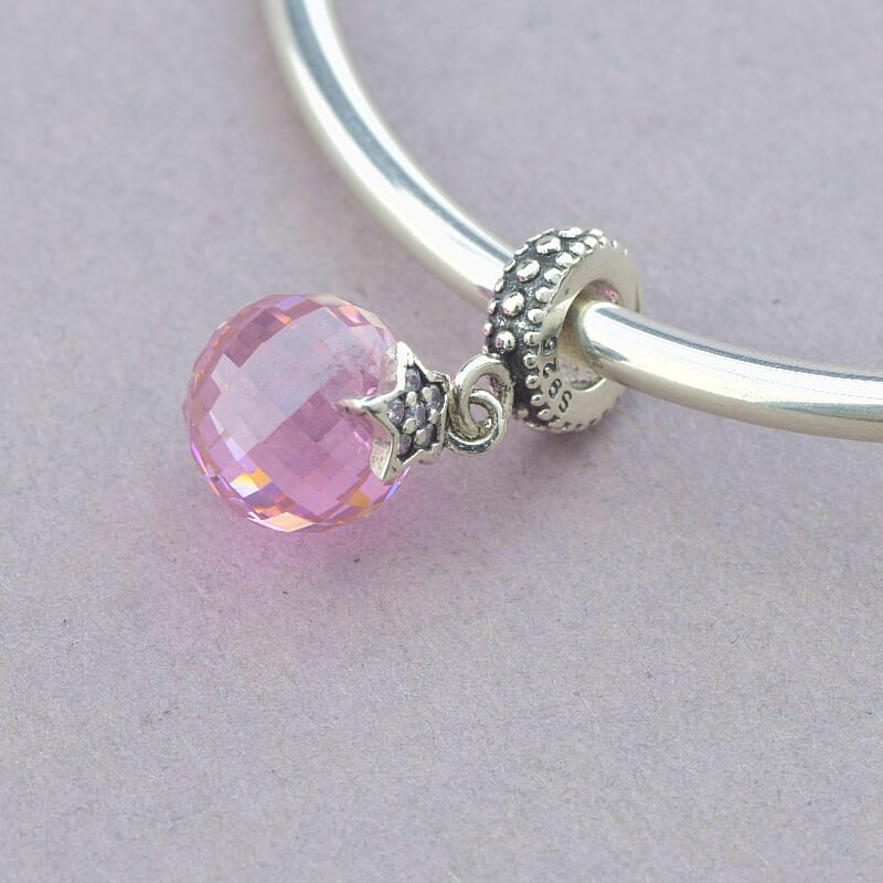 

Шарм на браслет Шарик розовый Pandora style Серебро(925) 102863
