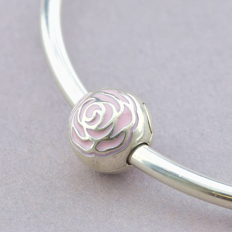 

Клипса шарма на браслет Розочка Pandora style Серебро(925) 102883