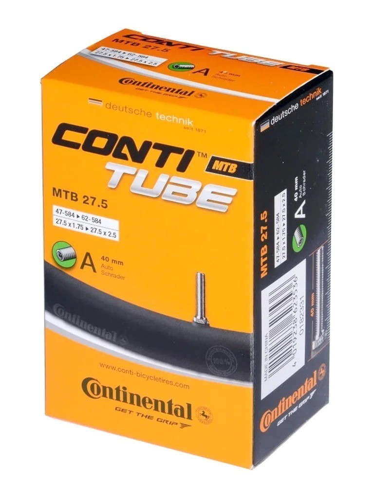

Камера 27.5 Continental MTB Tube A40 27.5х1,75-2,5 автовентиль 40mm
