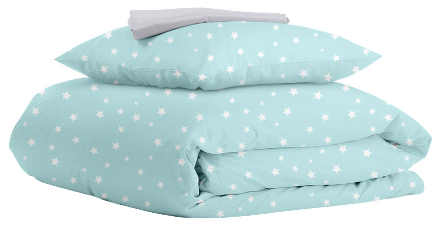 

Комплект постельного белья Cosas Starfall Mint Grey 155х215