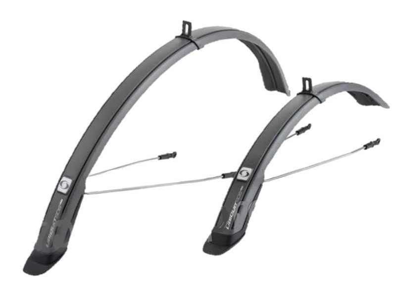 

Щитки (крылья) Simpla Ubiquit SDL 28" 50мм серые/черный брызговик