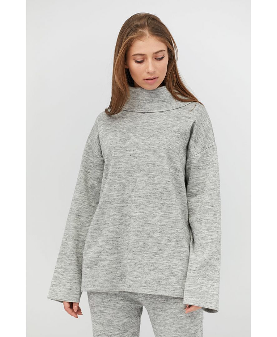 

Джемпер вязаный Knitwear Cube  Cерый меланж, Джемпер вязаный Knitwear Cube S Cерый меланж
