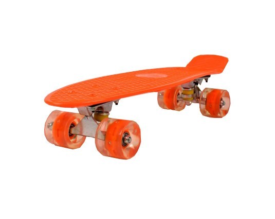 

Скейт Пенни борд Penny board Profi METR+ для детей и подростков Оранжевый RLMS 0848-5
