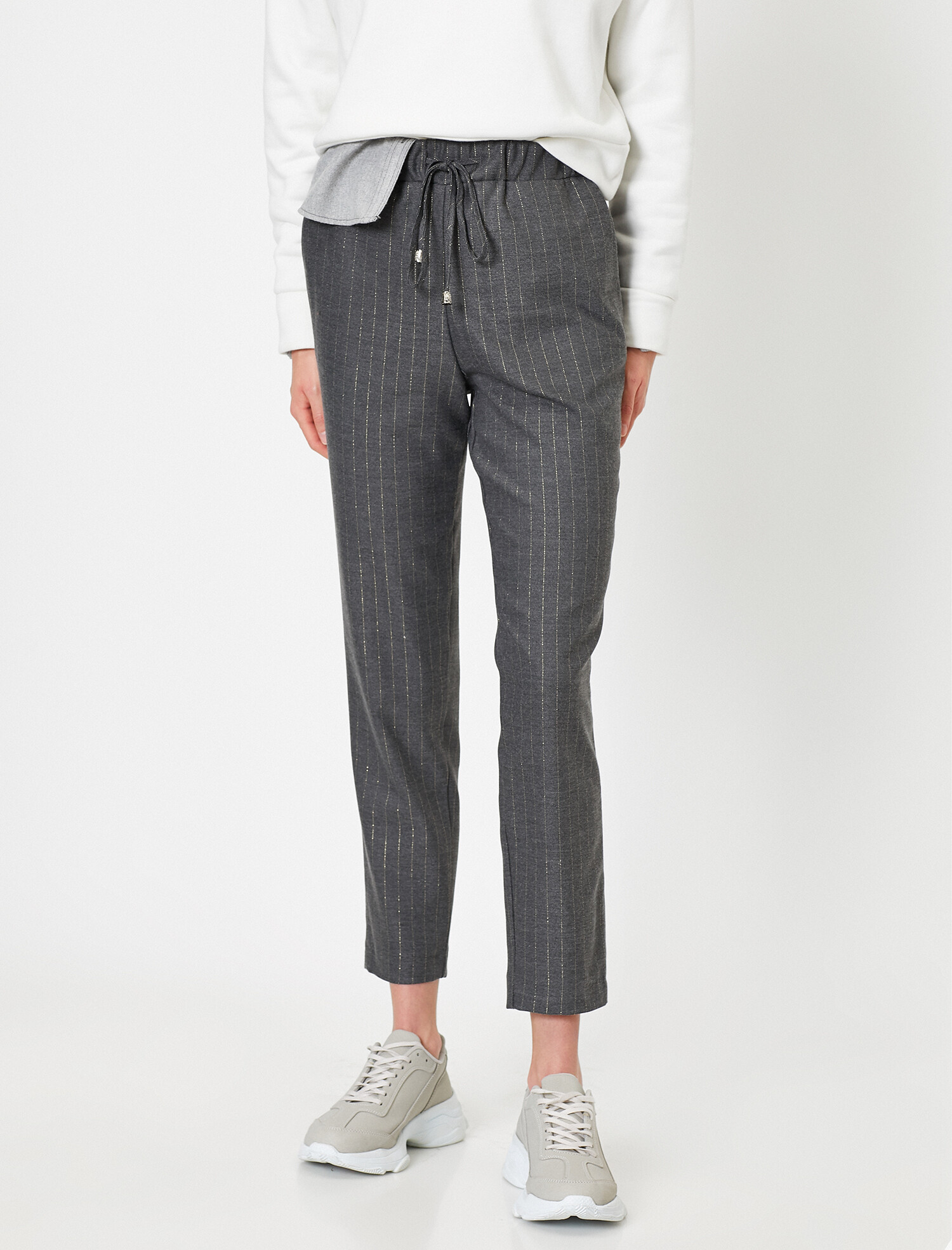 

Брюки Koton 0KAK42245UW-36V  Grey Stripe, Брюки Koton 0KAK42245UW-36V 34 Grey Stripe