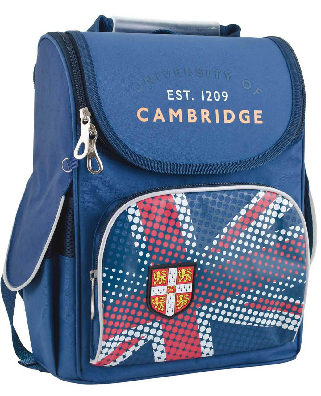 

Рюкзак школьный ортопедический каркасный YES H-11 Cambridge blue 34х26х14 (553304)