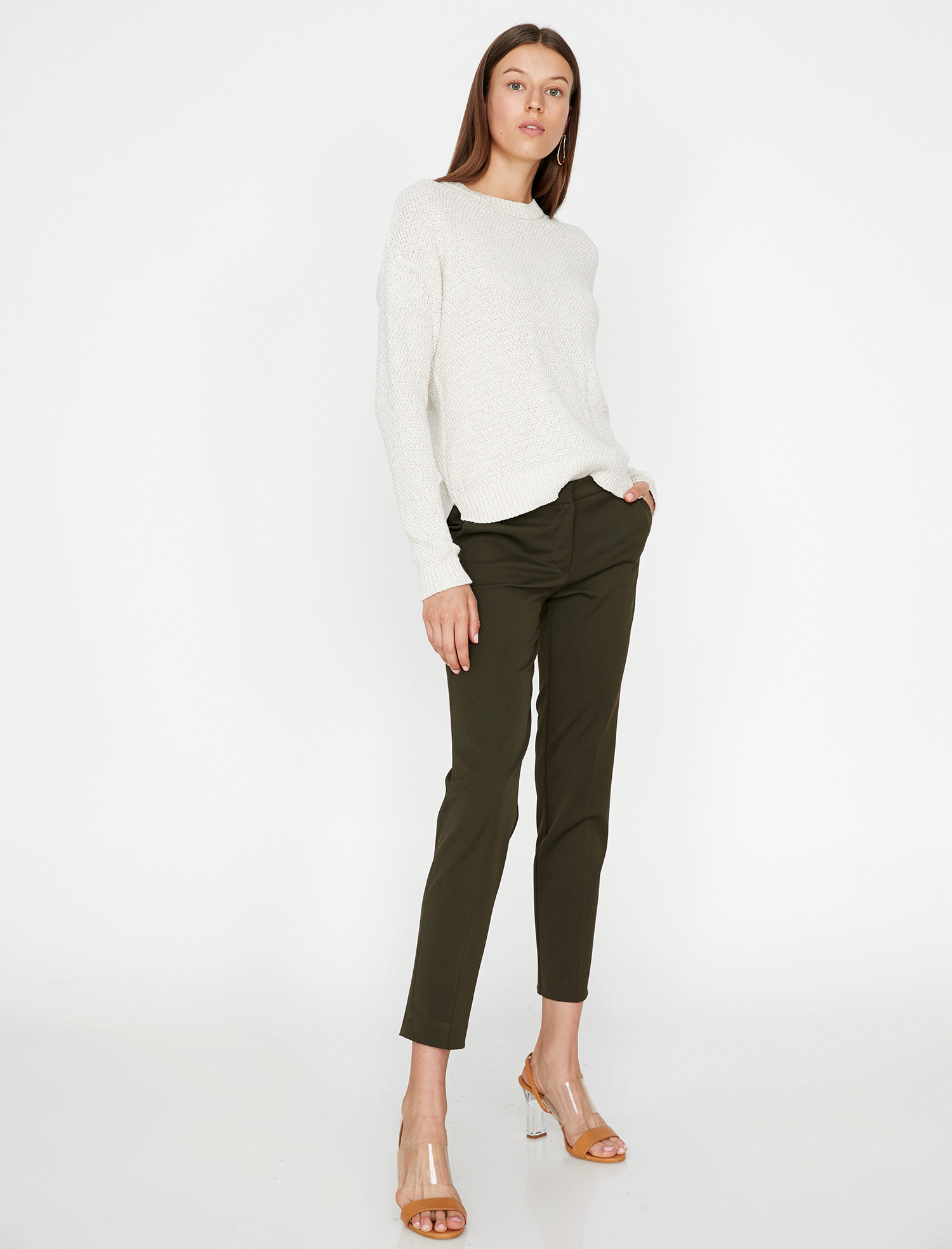 

Брюки Koton 9KAK42139RW-890 38L Khaki
