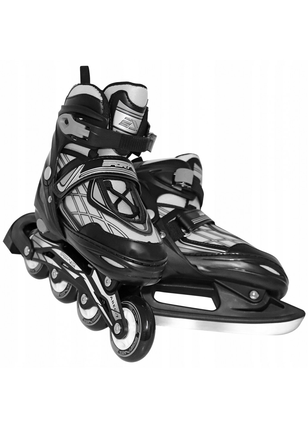 

Роликовые коньки SportVida 4 в 1 SV-LG0064 Size 35-38 Black/Grey
