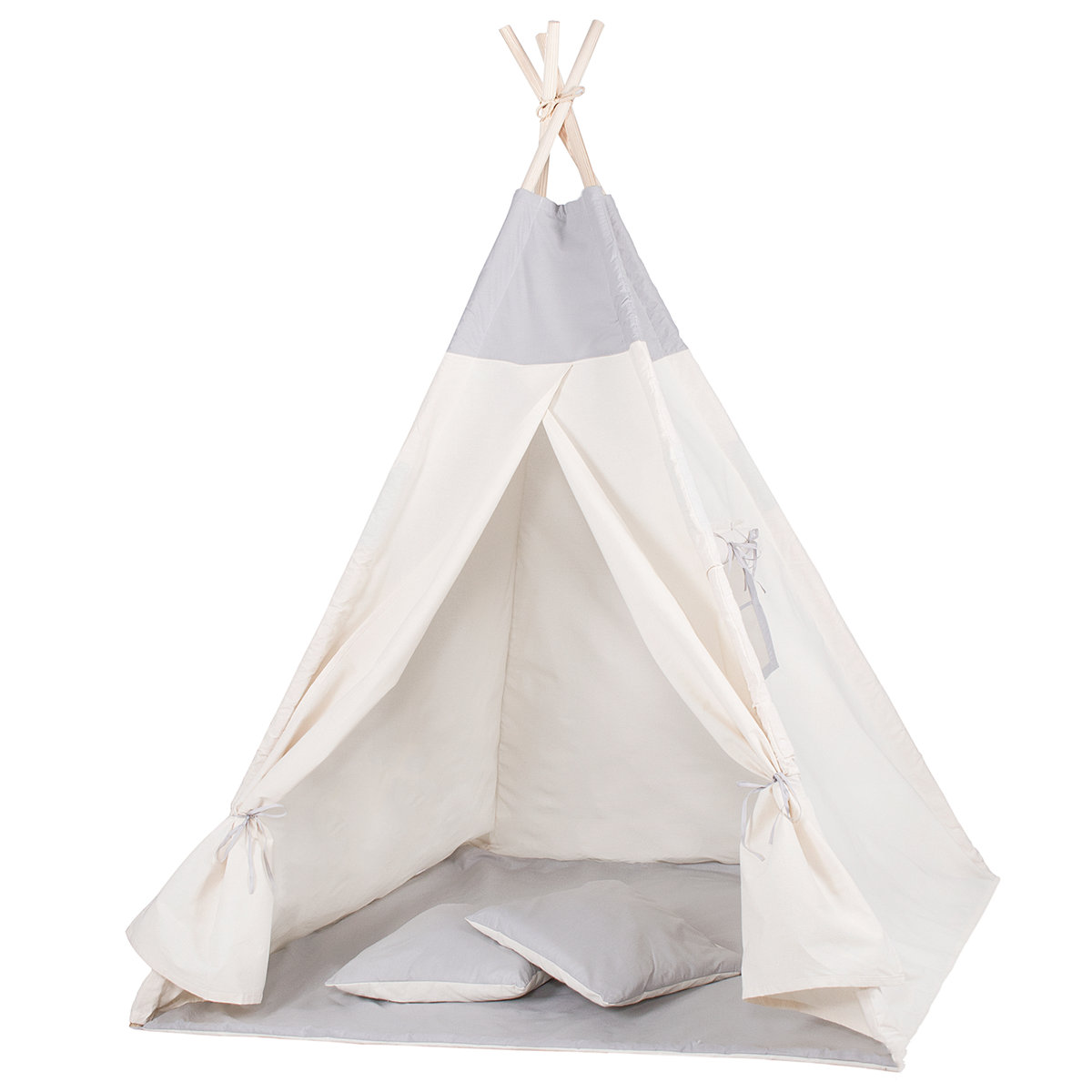 

Детская палатка (вигвам) Springos Tipi XXL TIP10 White/Grey