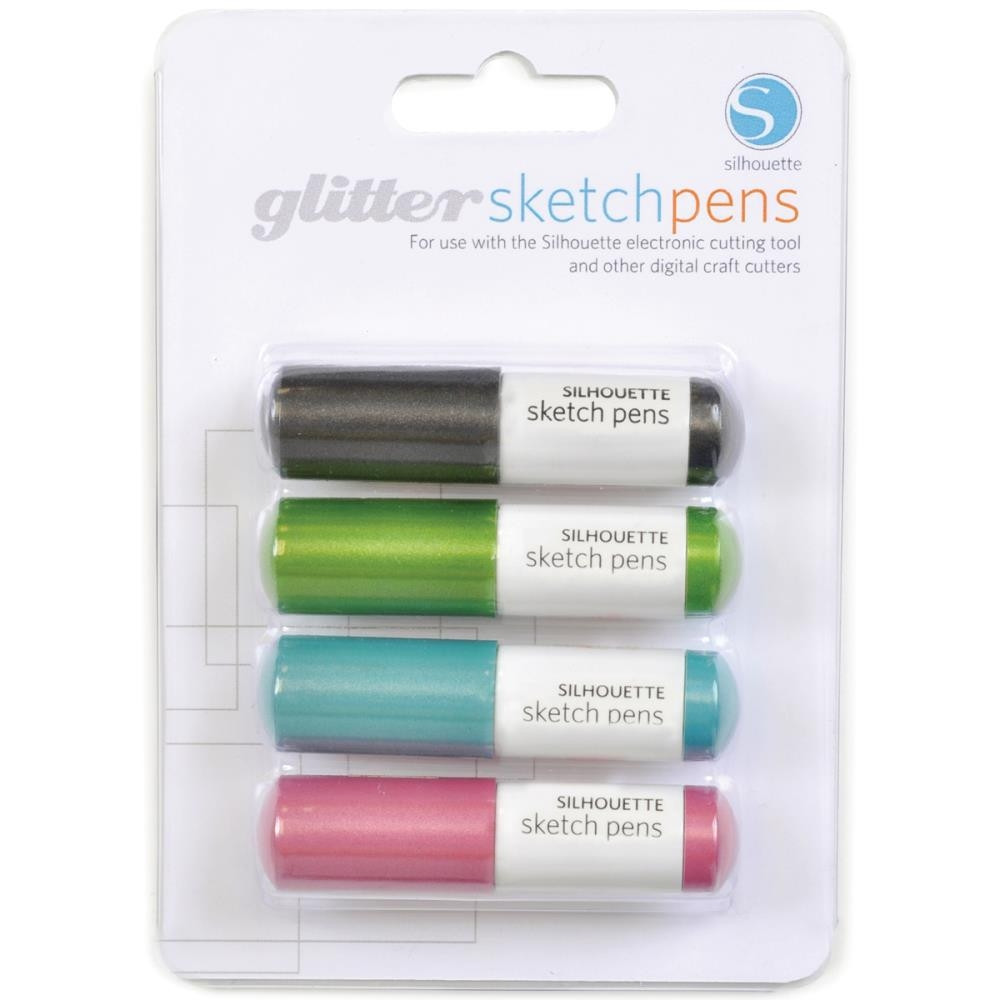 

Набор ручек для плоттера Silhouette Sketch Pens Glitter 4 шт (814792011539)