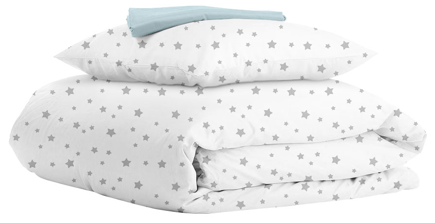 

Комплект постельного белья Cosas Starfall G White Light Blue 110х140