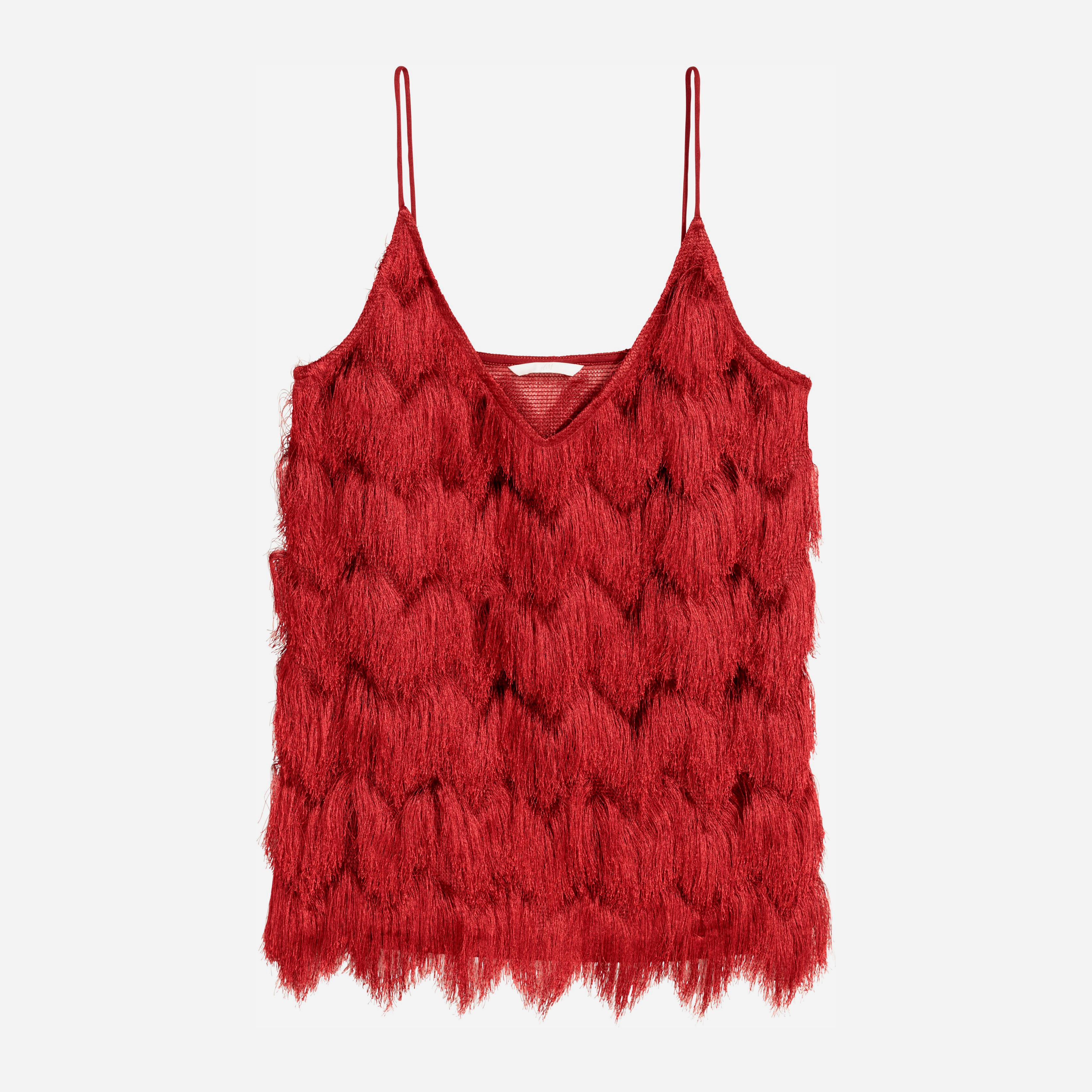 

Топ H&M 5944526-ACUK XS Бордовый