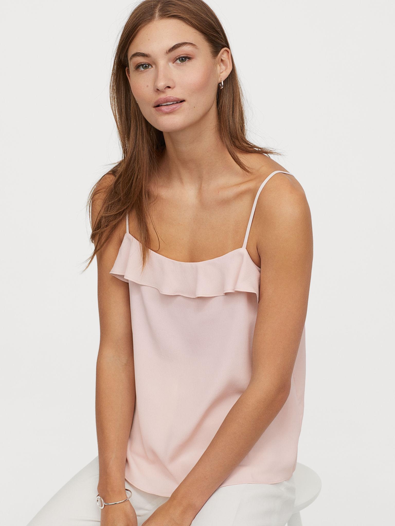 

Топ H&M 7372609-ACWG 34 Розовый