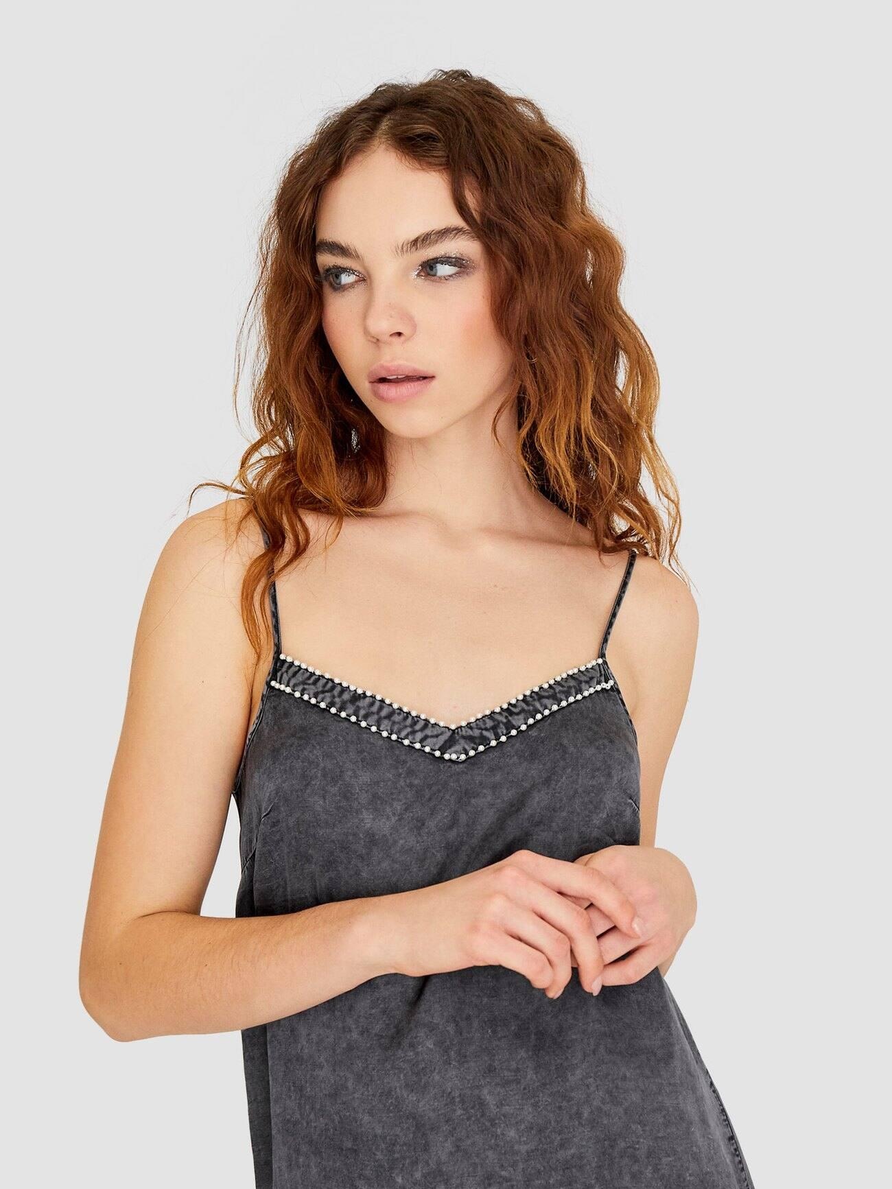 

Топ Stradivarius 6086/862/250-ACXW XS Темно-серый