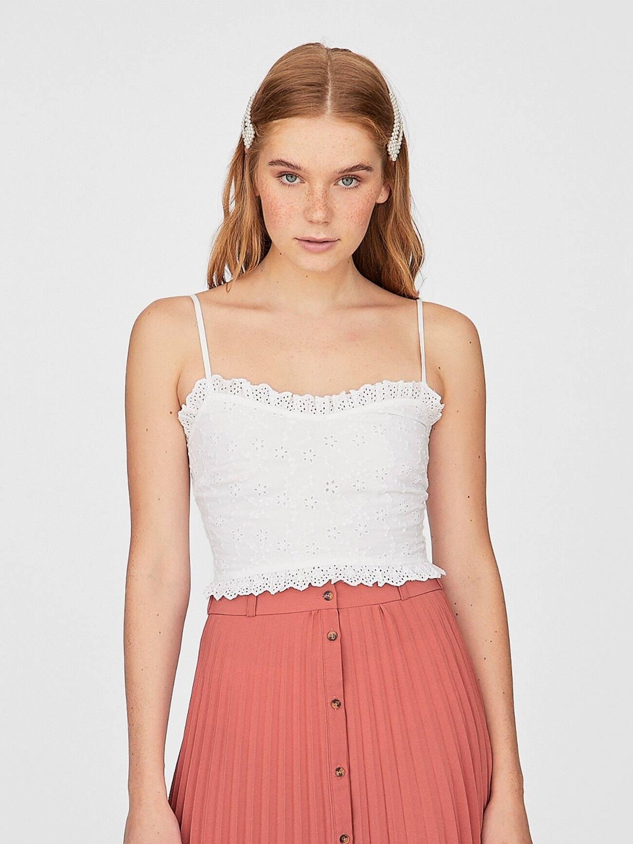 

Топ Stradivarius 2206/162/003-ACTS XS Белый