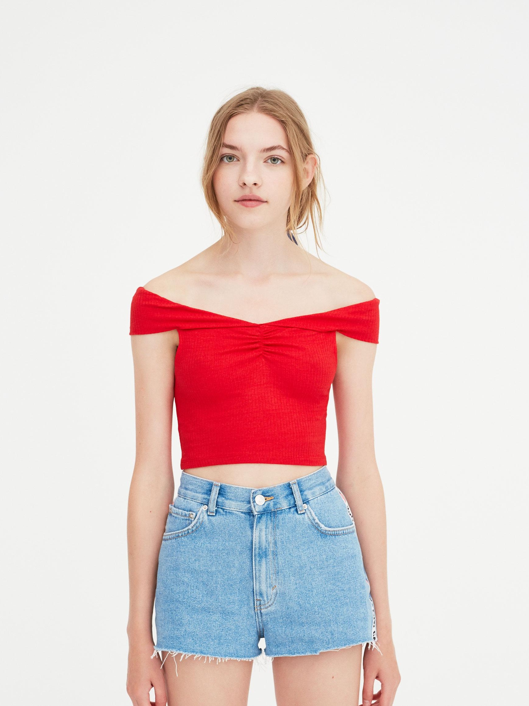 

Топ Pull & Bear 5230/317/600-ACVF L Красный