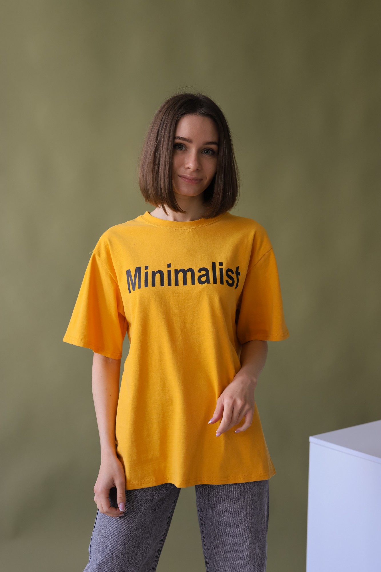 

Футболка SunDi Minimalist ONE SIZE Желтая