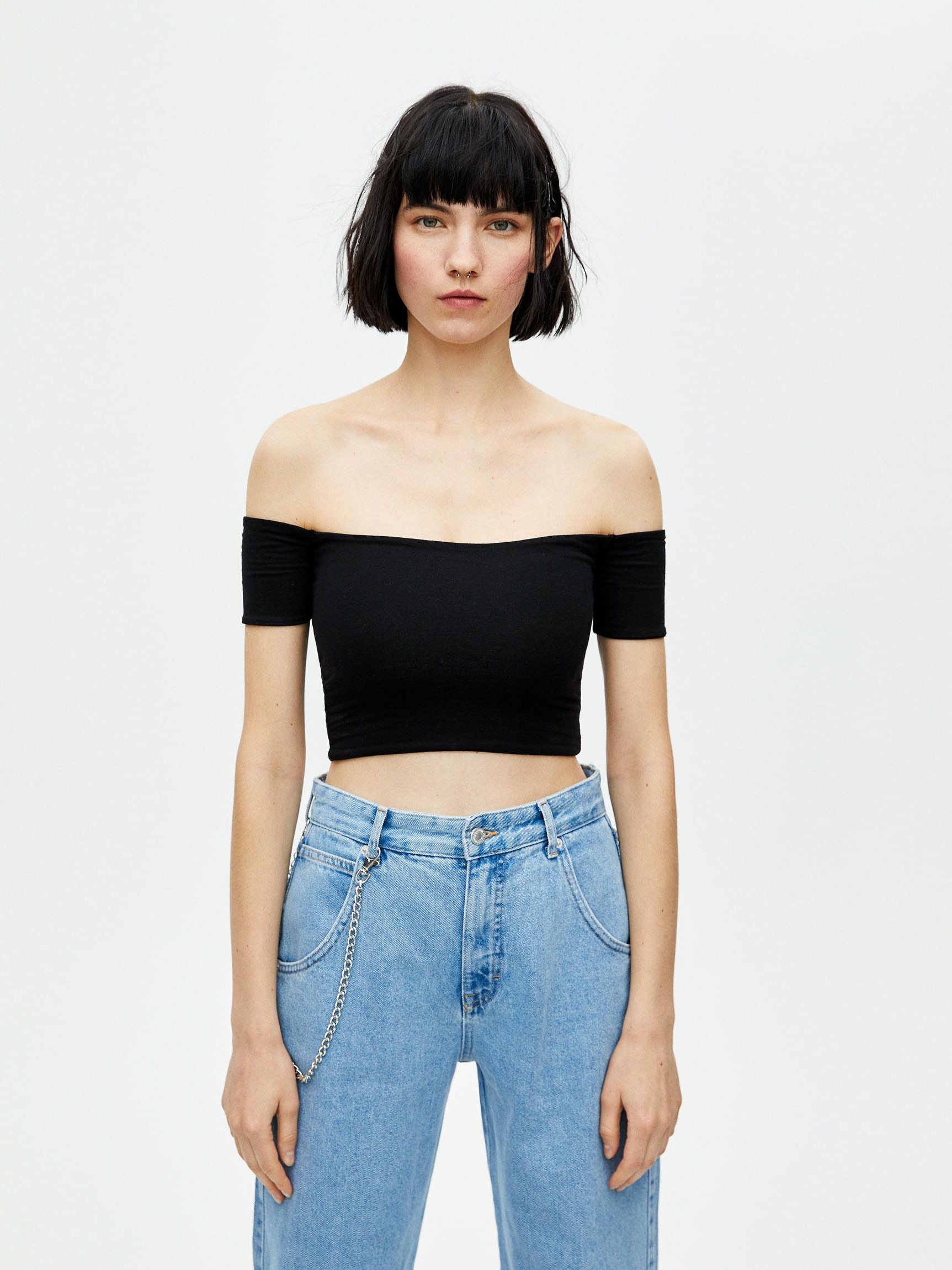 

Топ Pull & Bear 5246/352/800-AAAD S Черный