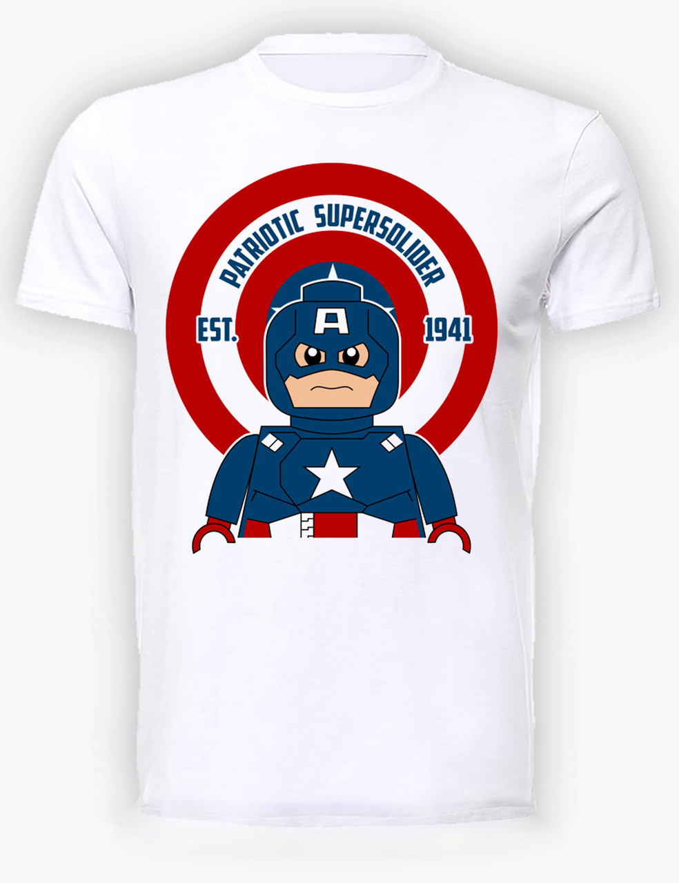 

Футболка GeekLand Капитан Америка Captain America lego-man CA.01.083 (FU21CA.01.083/boy-164)