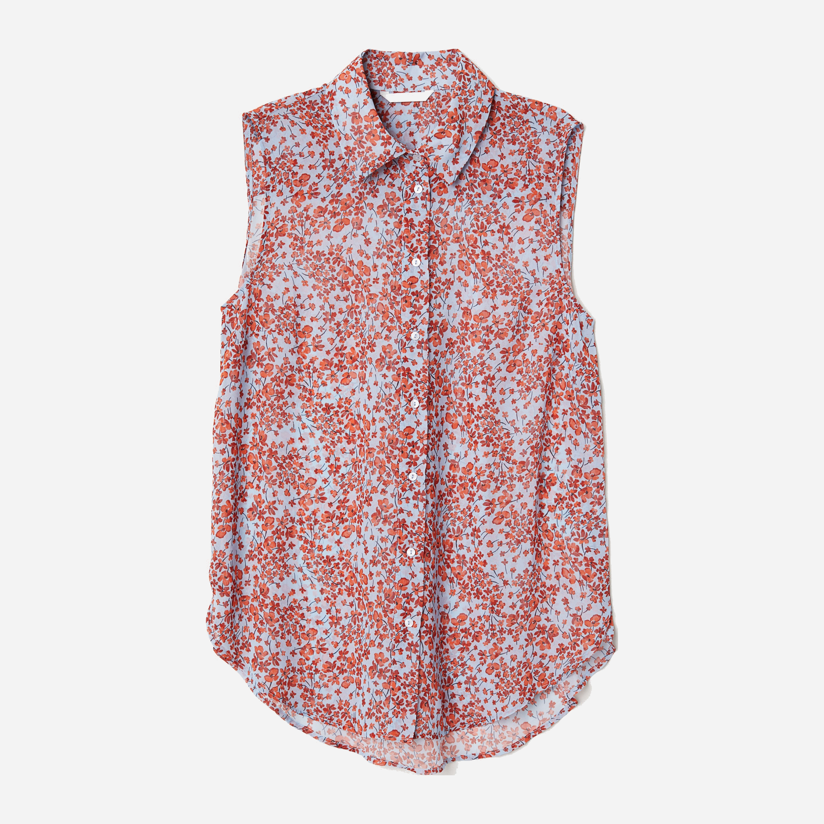 

Блузка H&M 5721287-ADSU 50 Синяя с красным