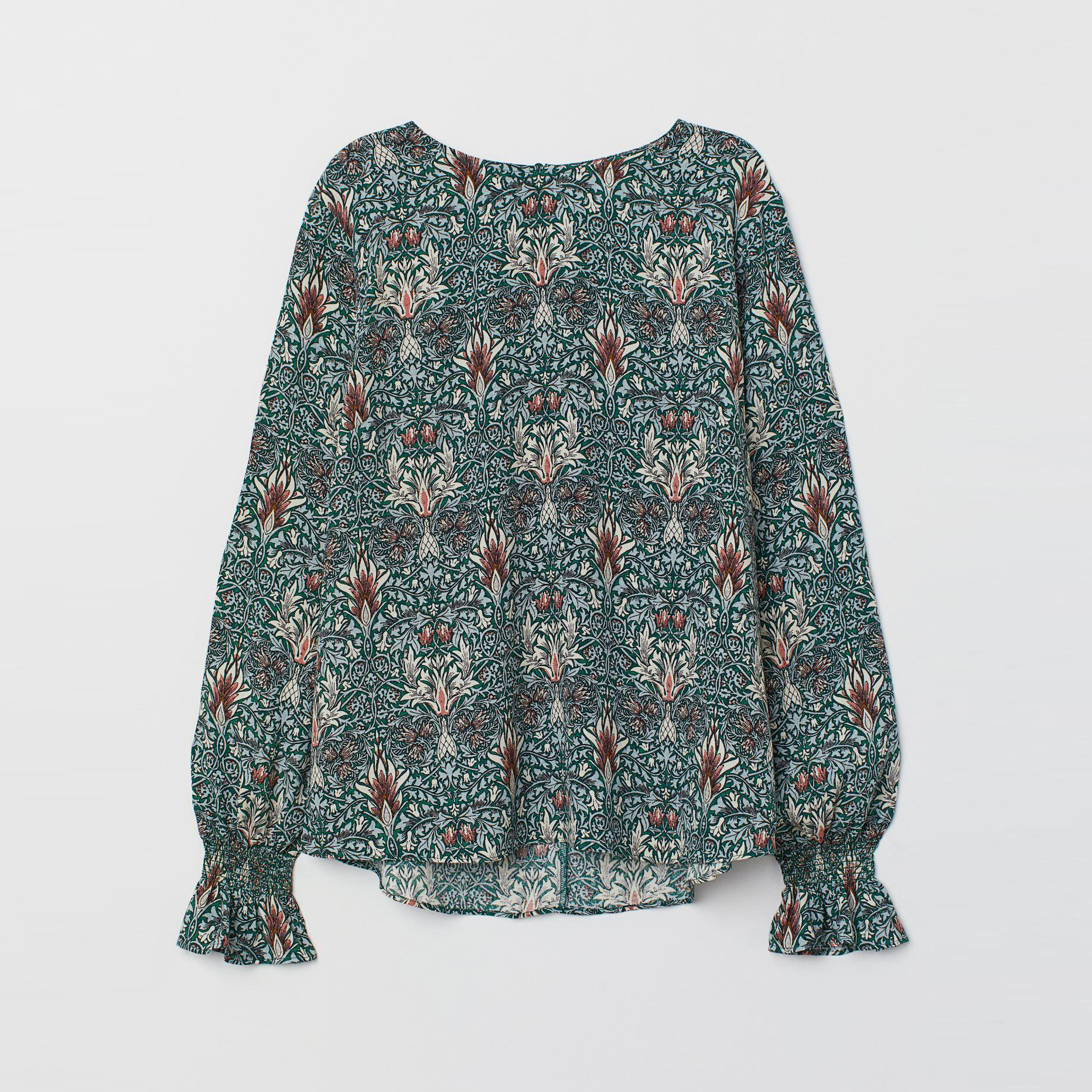 

Блузка H&M 7001258-AAPL 36 Зеленая
