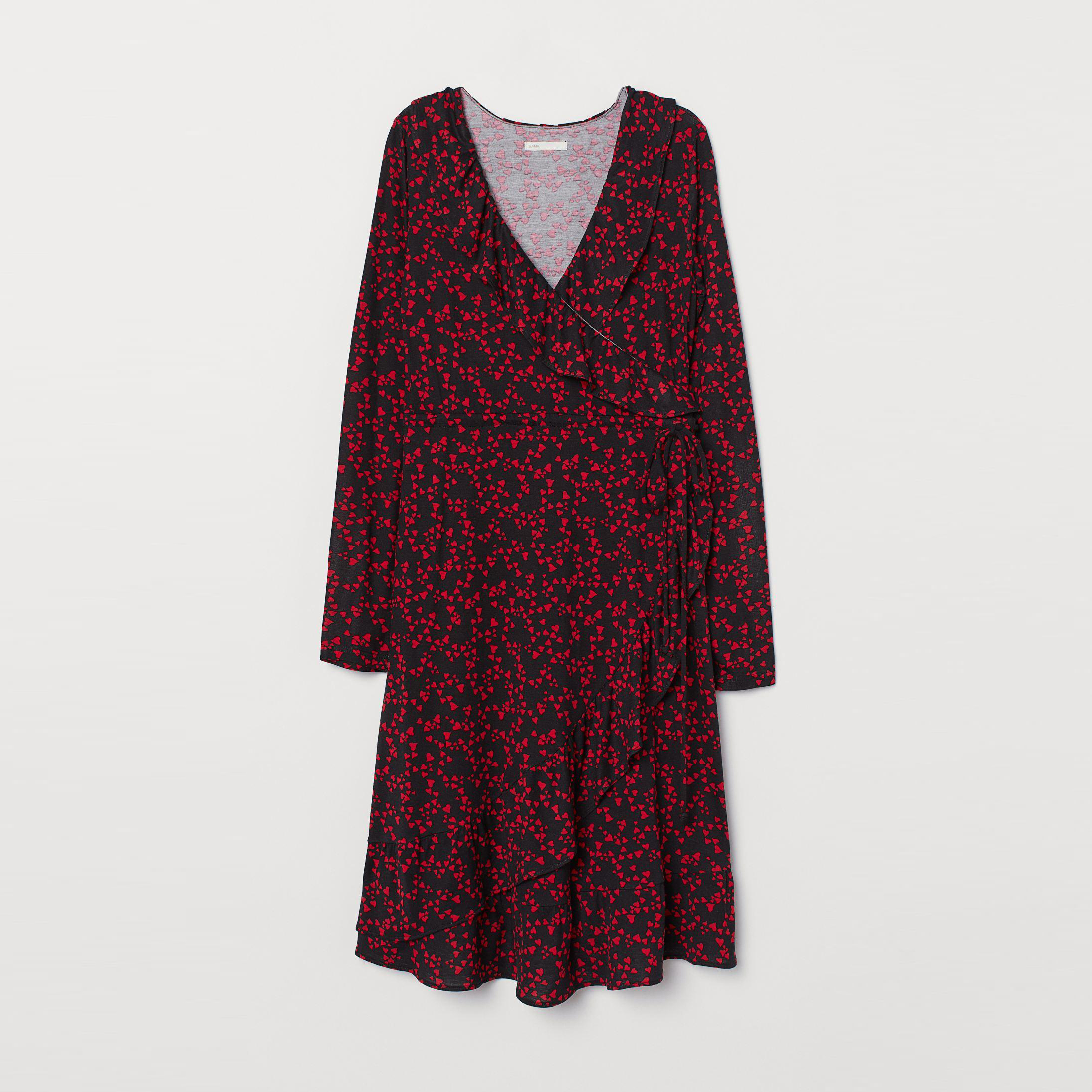 

Платье H&M 7222248-AARW XS Черное с красным