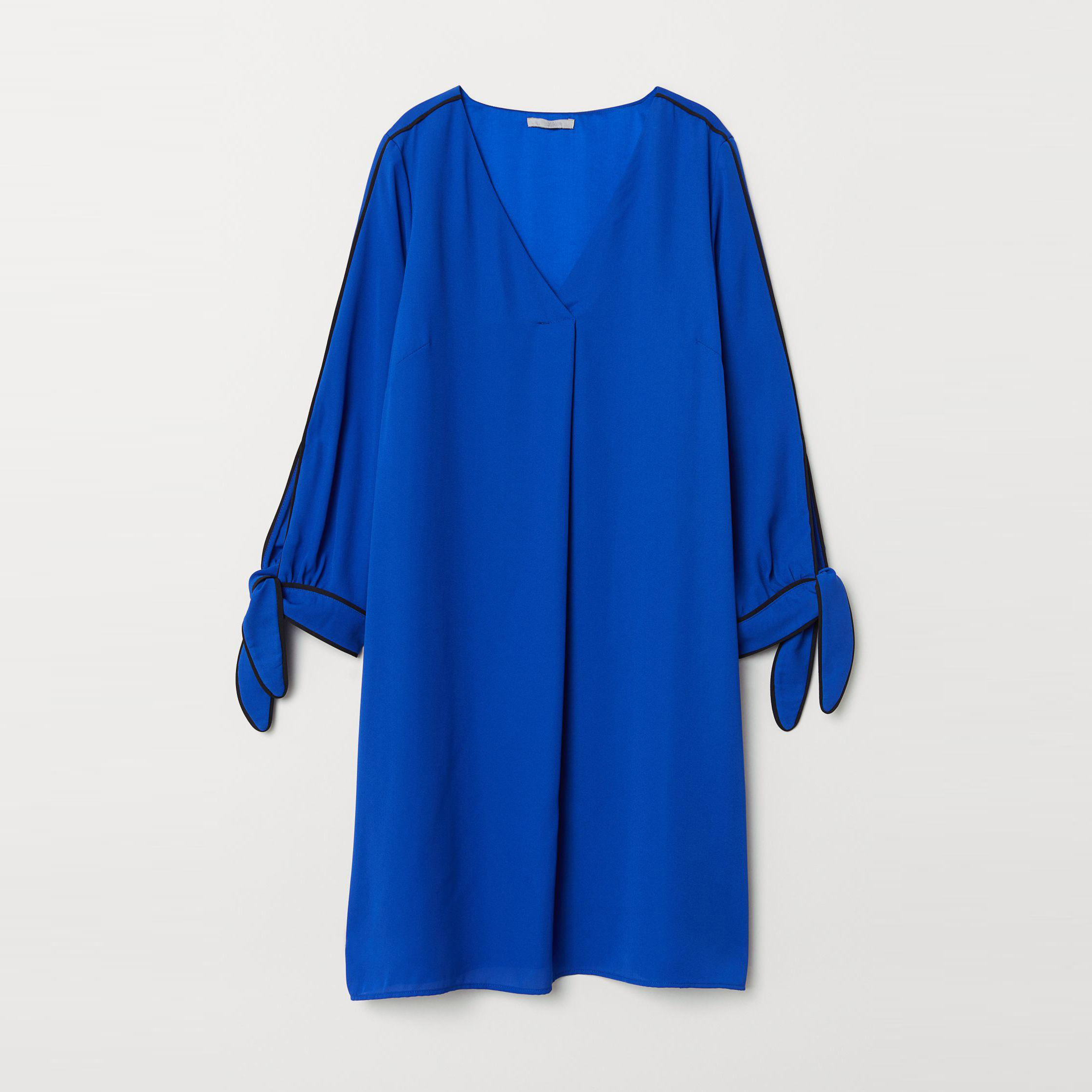 

Платье H&M 6839688-ACSN 46 Синее с чёрным