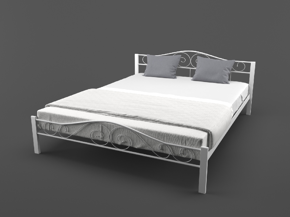

Кровать MELBI Элис Люкс Вуд 140 см x 190 см Белый