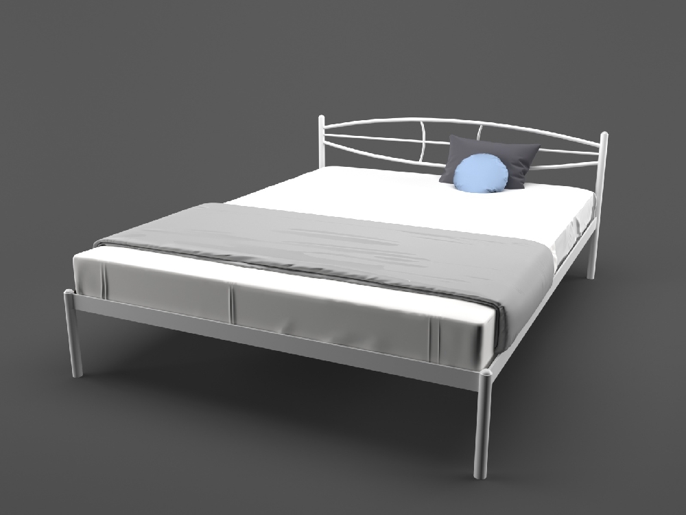 

Кровать MELBI ЛАУРА 140 см x 190 см Белый