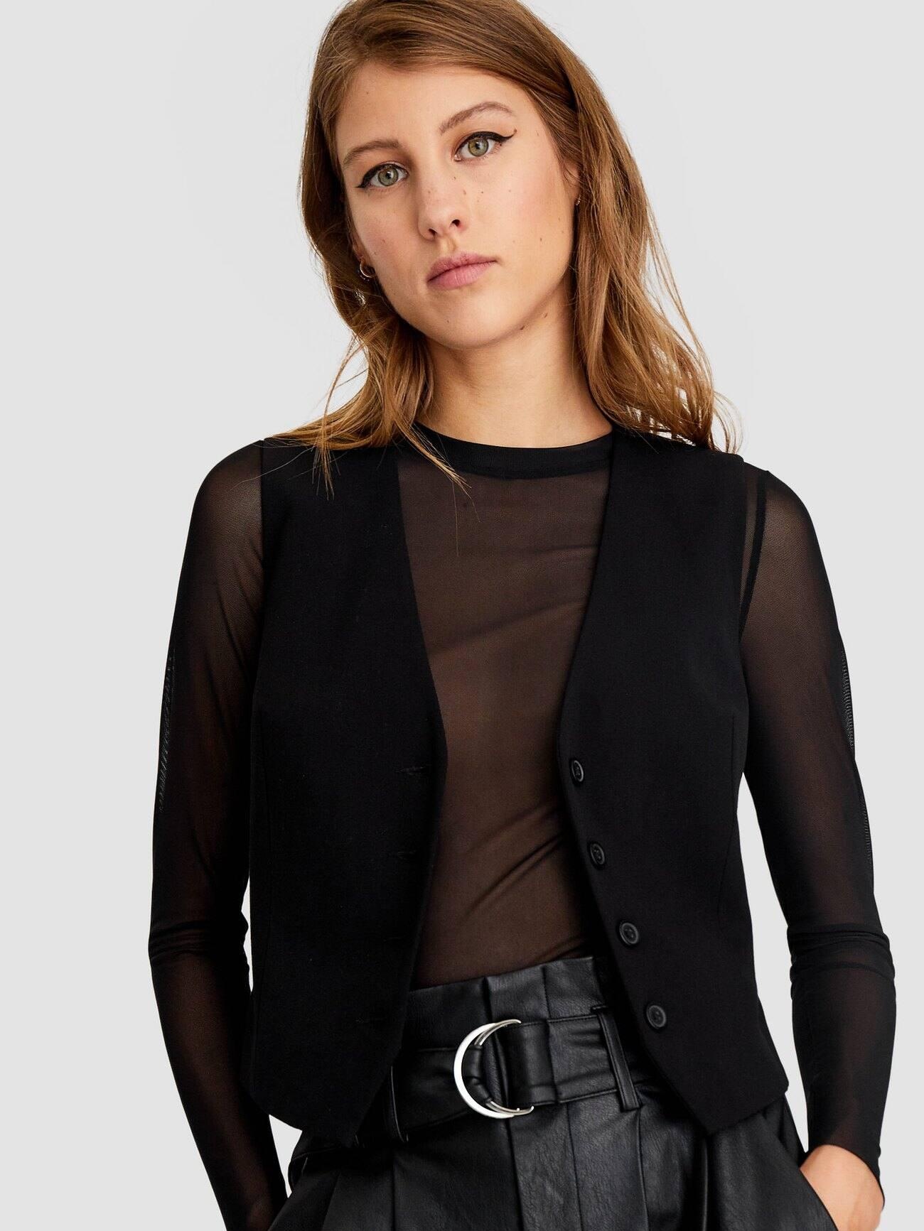 

Жилетка Stradivarius 5959/866/001-AAAD M Черная