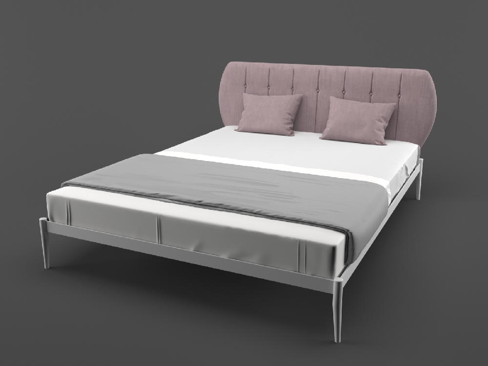 

Кровать MELBI Бьянка 01 140 см x 190 см Белый