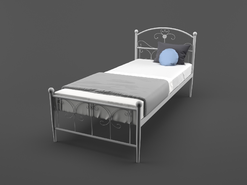 

Кровать MELBI Патриция 90 см x 190 см Белый