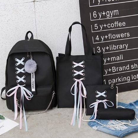 

Рюкзак, сумки, пенал, 4в1 (набор) Черный