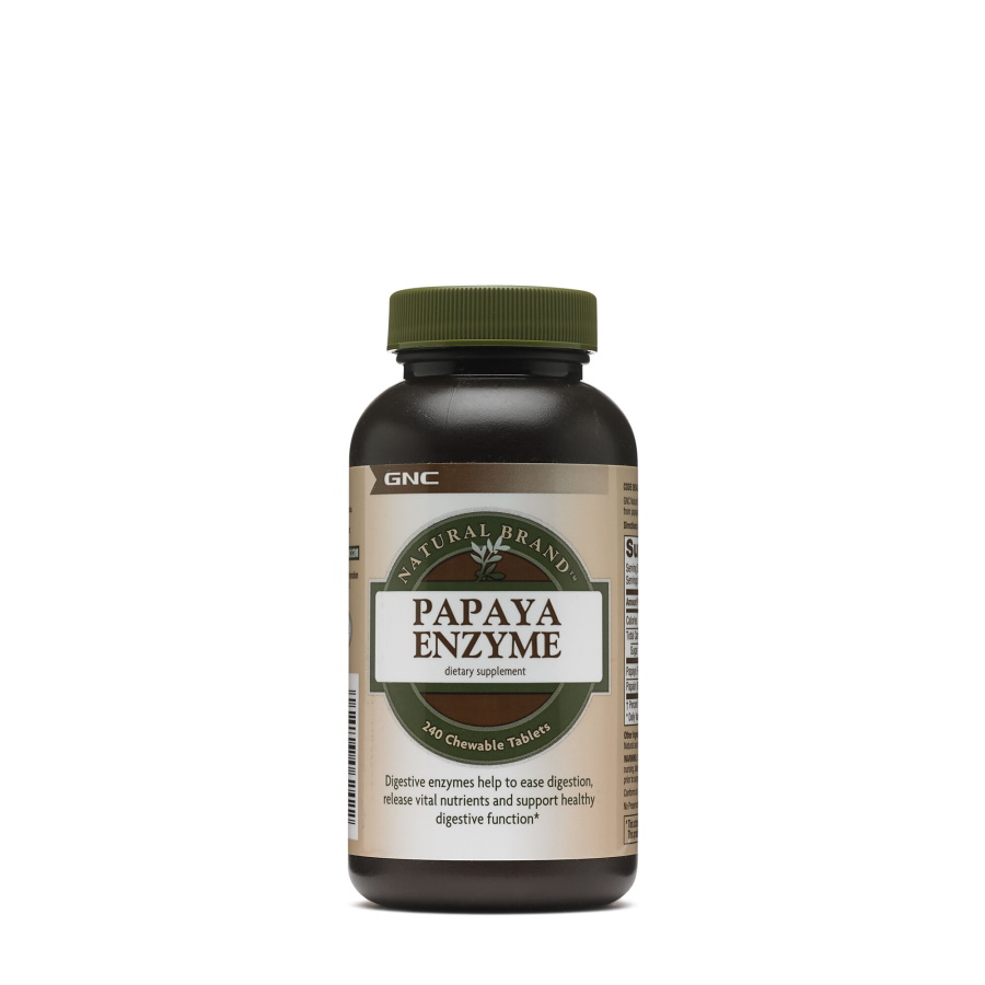 

Натуральная добавка GNC Natural Brand Papaya Enzyme, 240 таблеток