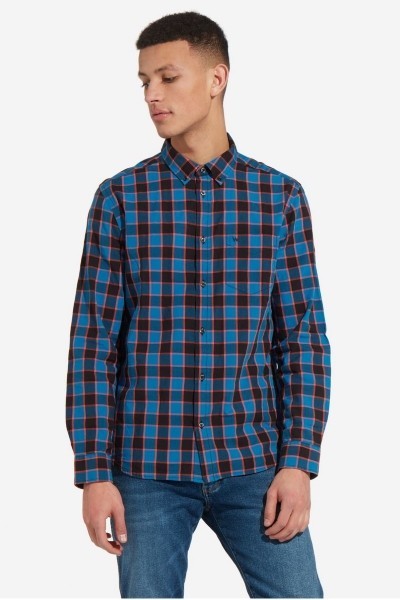 

Рубашка Wrangler 1 Pocket Button Down Shirt Regular Fit Синий XXL-00