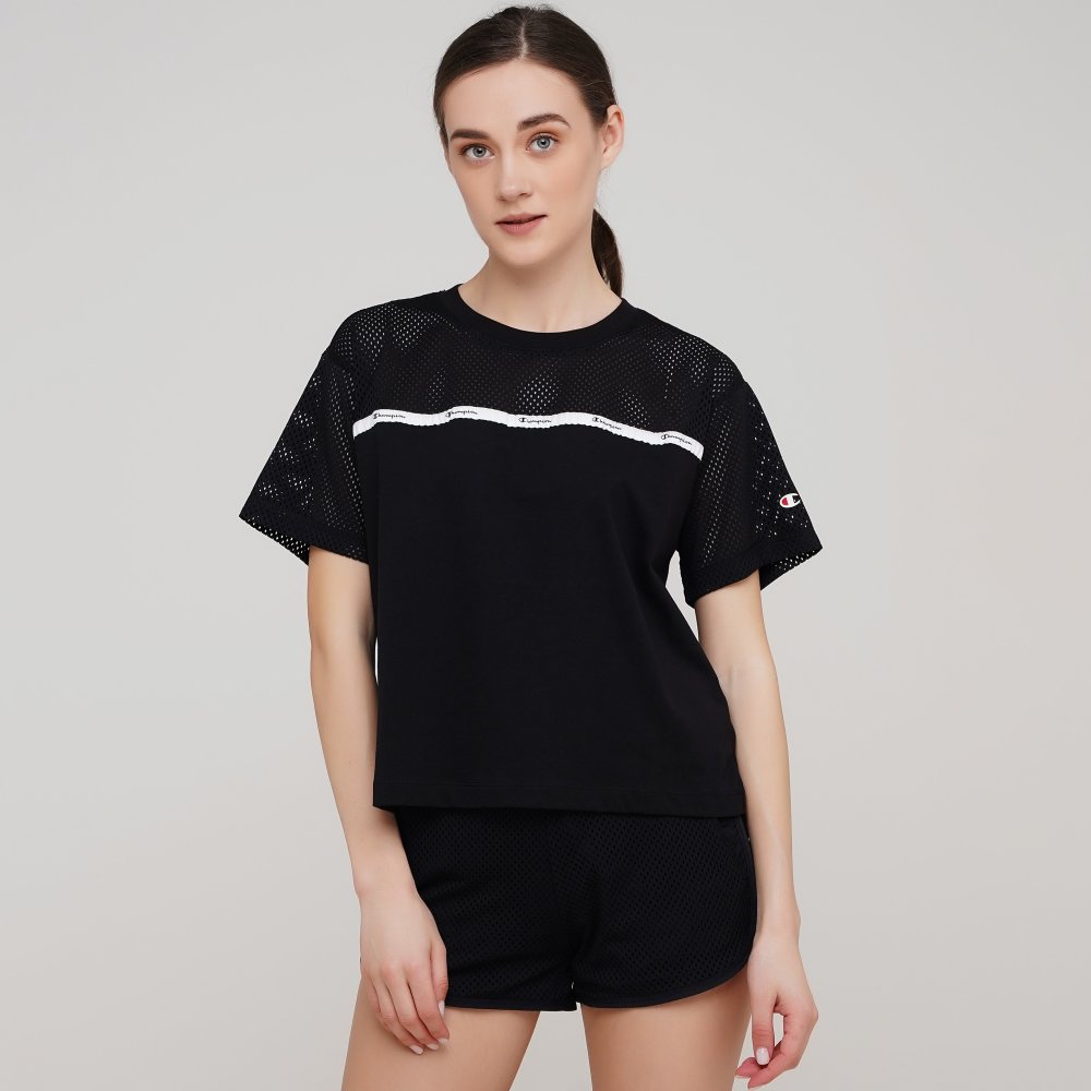 

Женская футболка Champion Crewneck T-Shirt Черный 48 (cha112672-NBK)