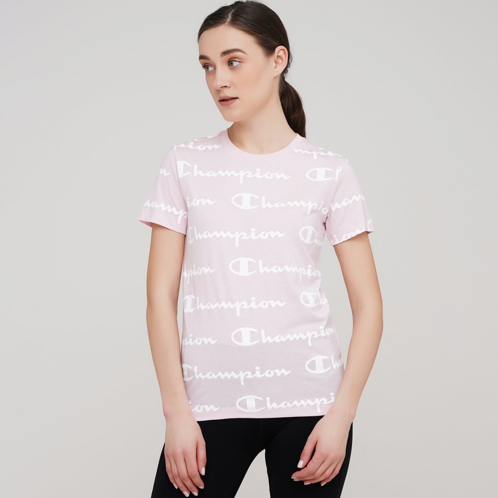 

Женская футболка Champion Crewneck T-Shirt Розовый 44 (cha112603-CYP/ALLOVER)