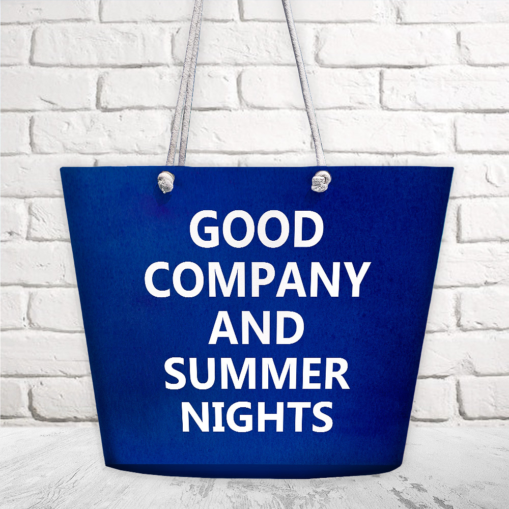 

Пляжная сумка Malibu Presentville Good company and summer nights 50х36х15 см