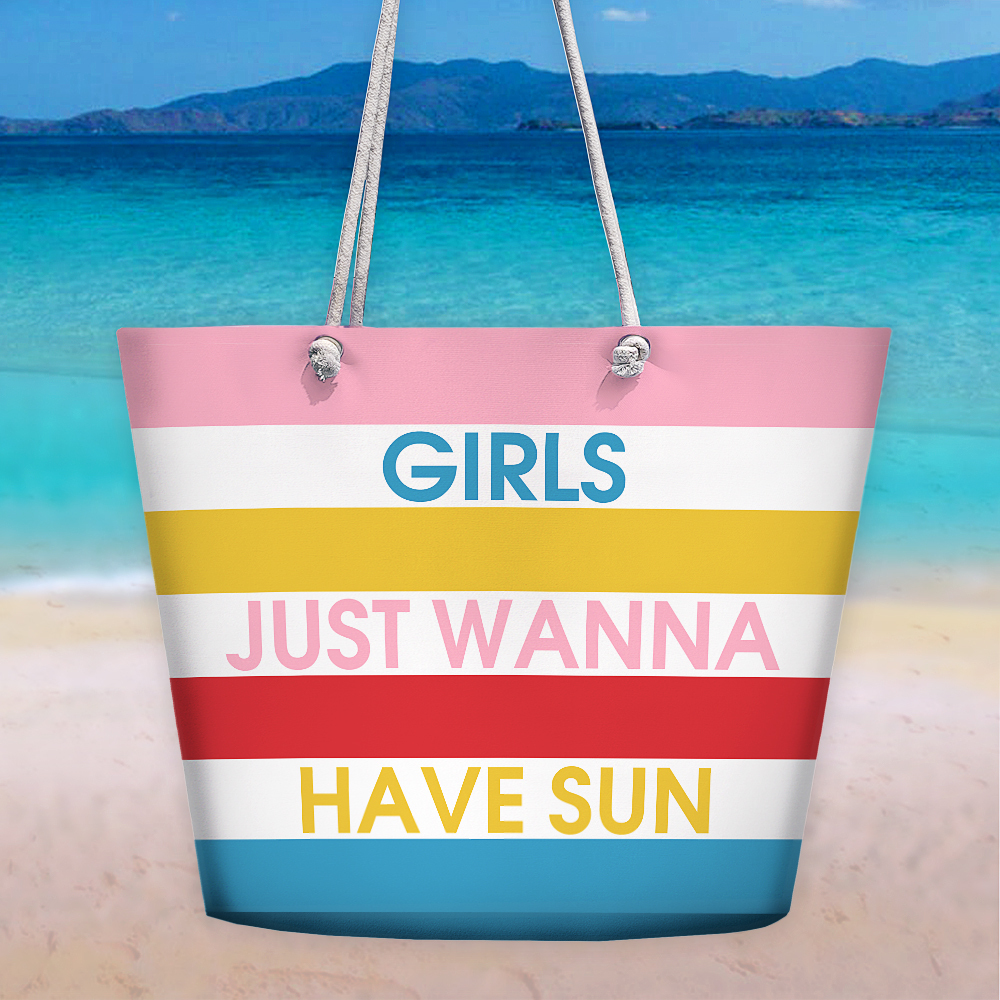 

Пляжная сумка Malibu Presentville Girls just wanna have sun 50х36х15 см