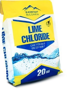 

Средство для дезинфекции Известь Хлорная Lime Chloride Calcium Hypochlorite 24-26% B-KONTAKT 20 кг