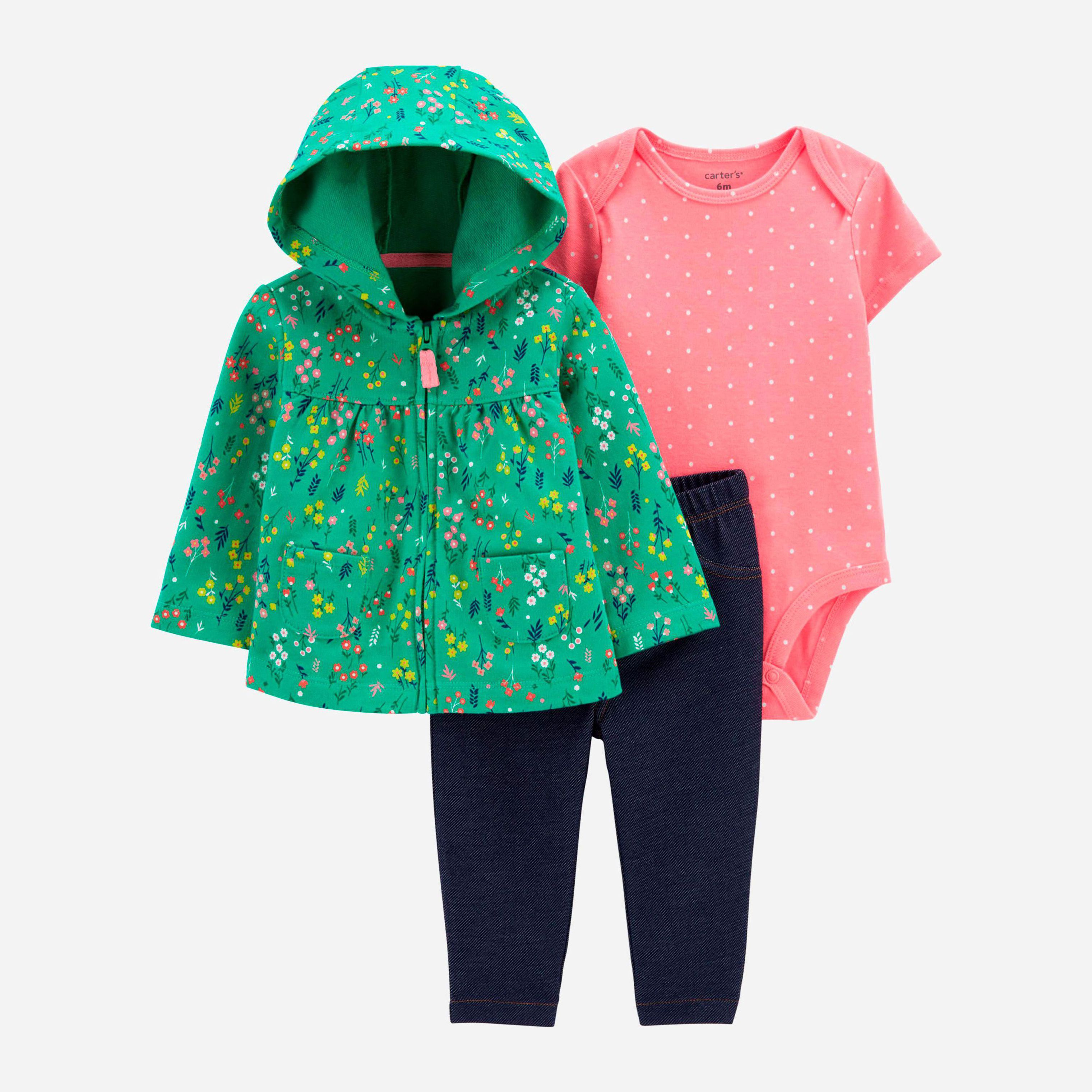 

Комплект (боди + толстовка + штаны) Carters 1K460310 69-72 см Разноцветный