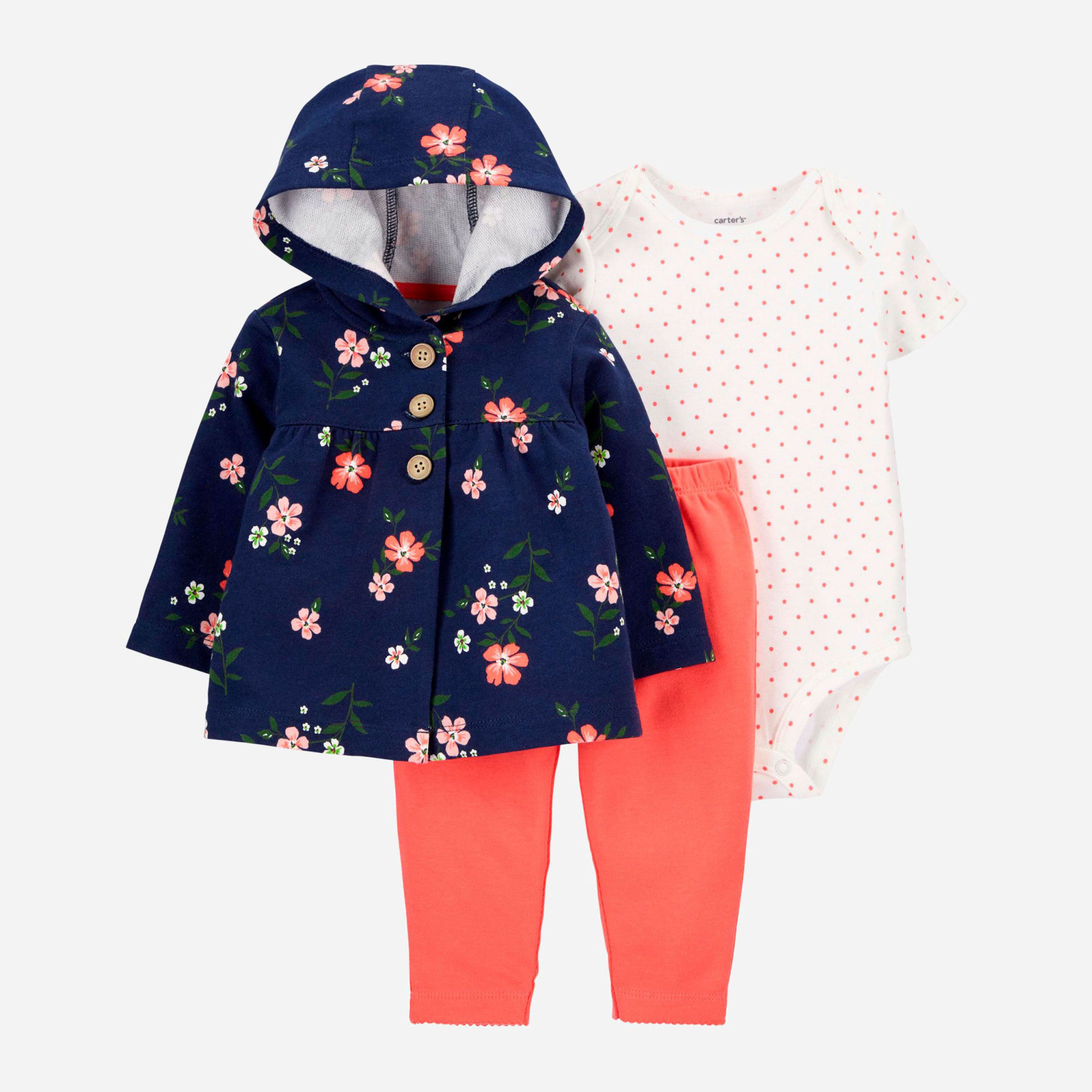 

Комплект (толстовка + боди + штаны) Carters 1J080010 72-76 см Разноцветный (194133577574)
