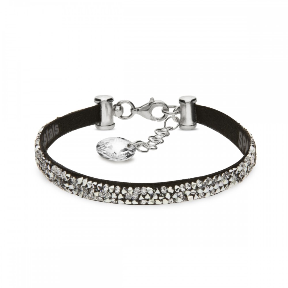

Браслет Spark из Алькантара и серебра со Swarovski Stripe Rock BTRK1CZC