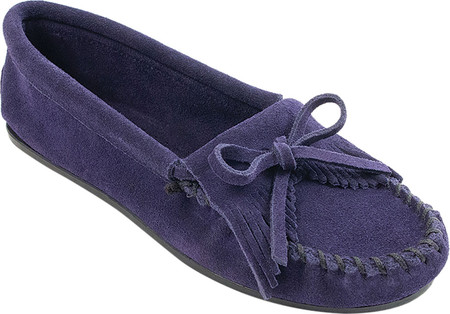 

Женские мокасины Minnetonka Kilty Hardsole Driving Moc Navy Suede 40.5