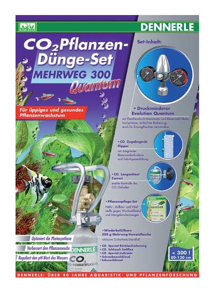 

Комплект для удобрения растений CO2 DENNERLE MEHRWEG 300 Quantum