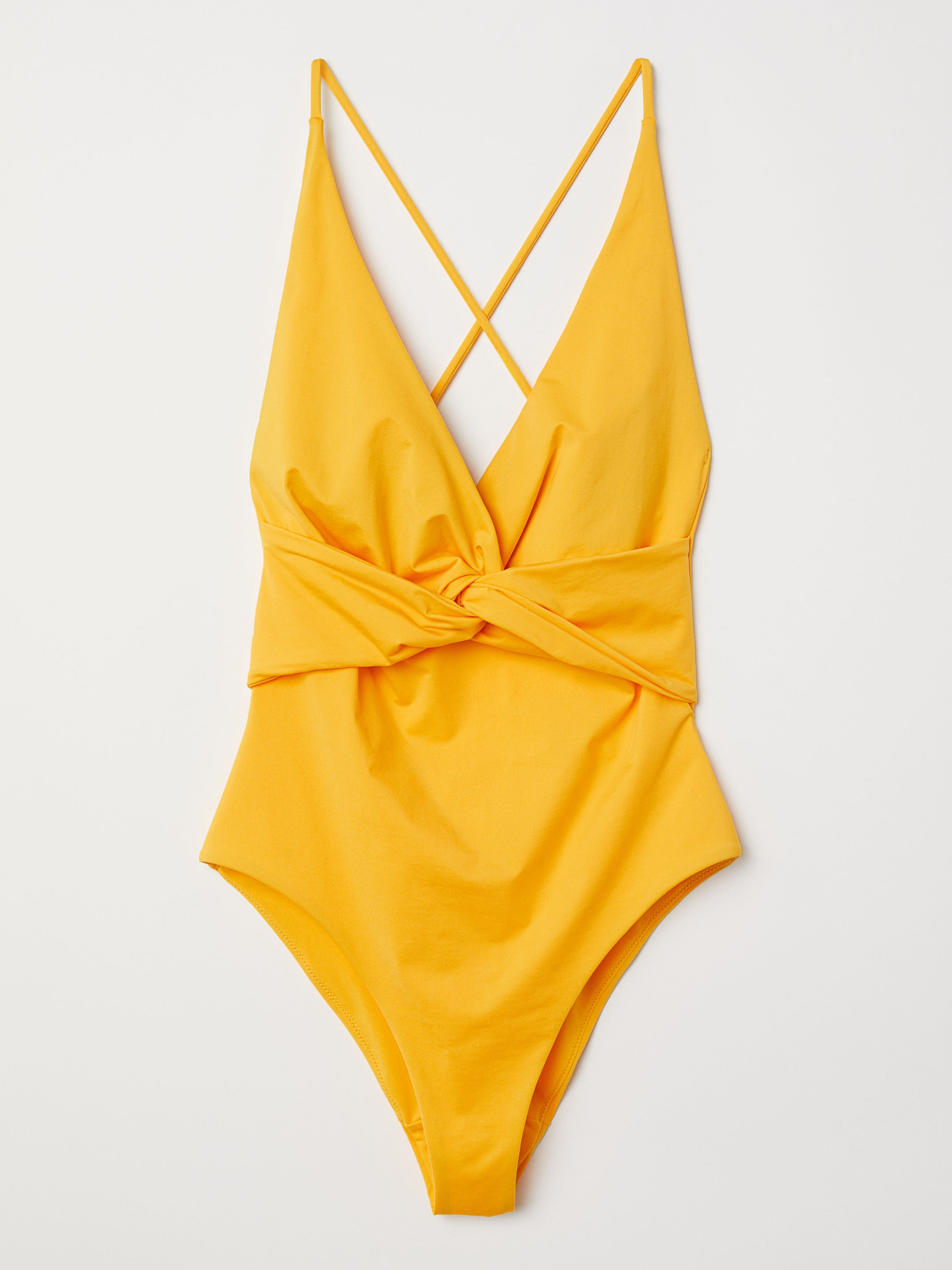 

Купальник слитный женский H&M 6085967-ACUU 38 Желтый