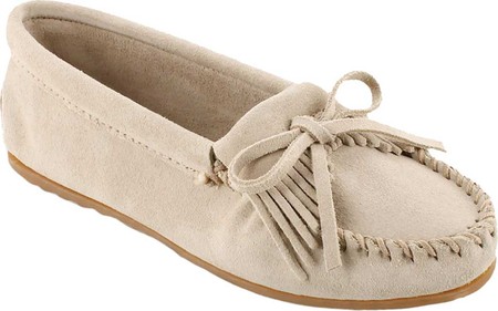 

Женские мокасины Minnetonka Kilty Hardsole Driving Moc Stone Tan Suede 41