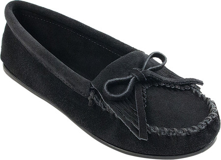 

Женские мокасины Minnetonka Kilty Hardsole Driving Moc Black Suede 42