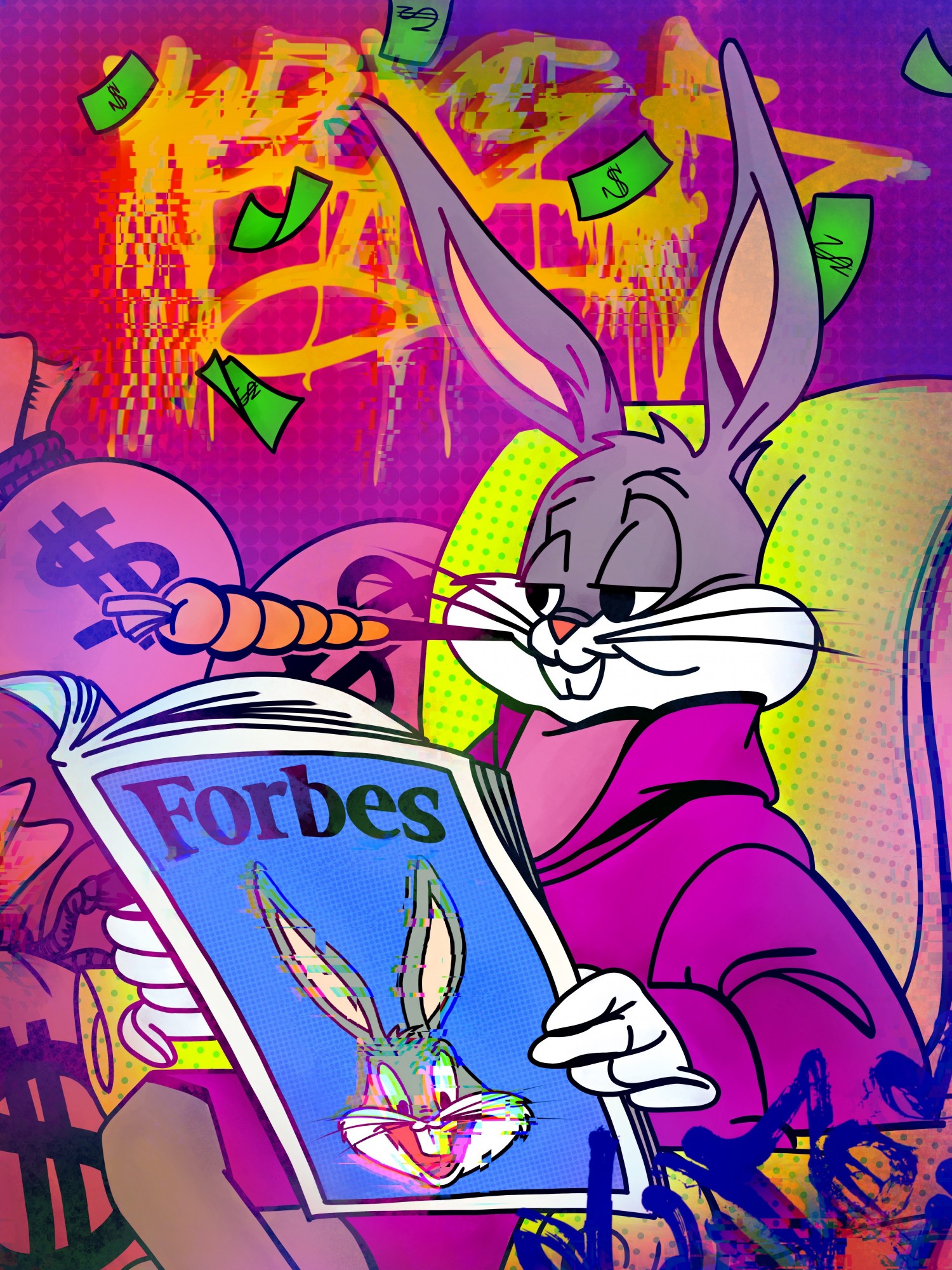 

Картина Xxnois Bunny on relaxation 90х120 см BUN01