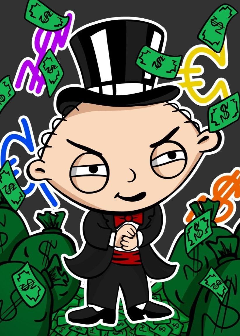 

Картина Xxnois Stewie Griffin.Success 70х100 см STE01